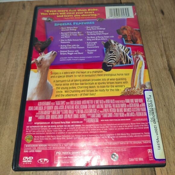Racing Stripes DVD 2005 Widescreen Kids Movie - Picture 4 of 4
